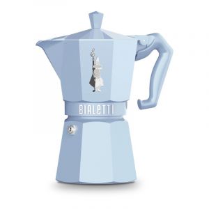 Cafeti&egrave;re Italienne Ou &agrave; Piston   Set Moka Ex 6tz Bleu Bialetti