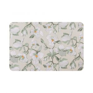 Set de table magnolias rectangulaire vert 44.5x33 cm (lot de 2) Table passion