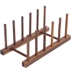 Egouttoir Vaisselle en Bois 5 rangements marron Vendos85