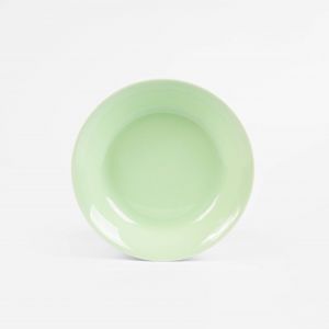 Assiette creuse ronde 19 cm verte OGRE La Fabrique