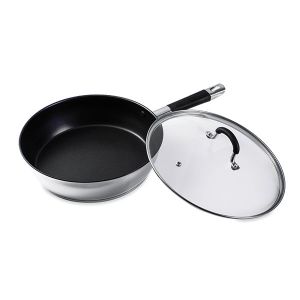 Sauteuse antiadhésive inox et couvercle Rapid Cook 28 cm Mathon