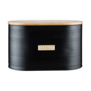 Boite à pain Otto en métal noir