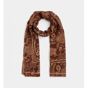 Etole Flaura fleuri en laine m&eacute;lang&eacute;e