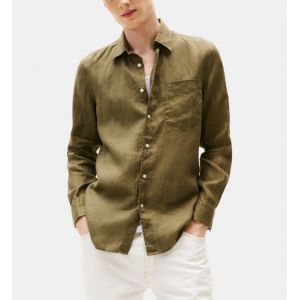 Chemise droite en lin