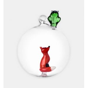 WOODLAND TALES - Boule de No&euml;l - Grenouille et Renard Roux