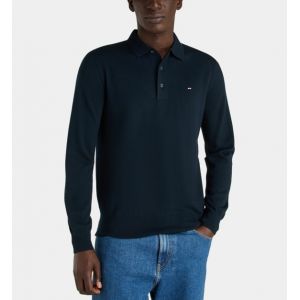 Pull polo en laine logo