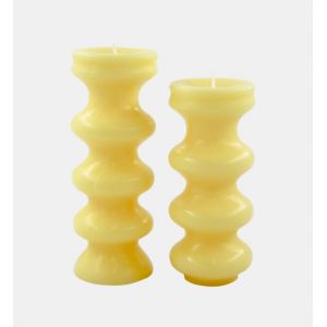 Mura - Lot de 2 bougies tourn&eacute;es