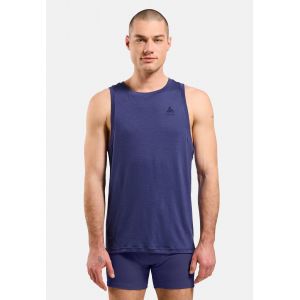 Odlo D&eacute;bardeur technique &agrave; col rond en laine m&eacute;rinos 160 Natural pour homme, XXL, blau