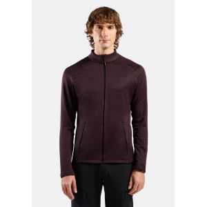 Odlo Polaire zipp&eacute;e Tencia pour homme, S, bordeaux