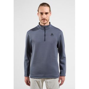 Odlo Pull &agrave; col &frac12; zip Berra pour homme, S, gris