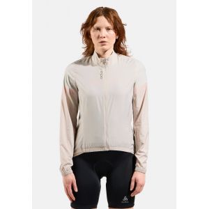 Odlo Veste de cyclisme &agrave; manches longues Essentials pour femme, L, beige