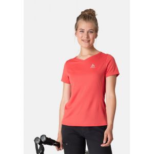 Odlo T-shirt à col V F-Dry pour femme, S, rouge