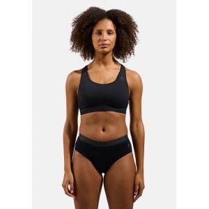 Odlo Brassi&egrave;re de sport &agrave; maintien mod&eacute;r&eacute; Ascent Performance Wool pour femme, M, noir