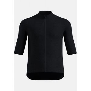 Odlo Maillot de cyclisme &agrave; zip int&eacute;gral Zeroweight Merino pour homme, L, noir