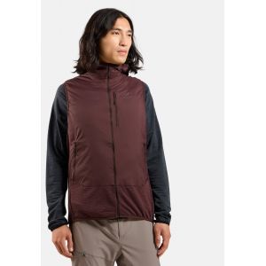 Odlo Gilet hybride avec isolation en laine Ascent pour homme, L, bordeaux