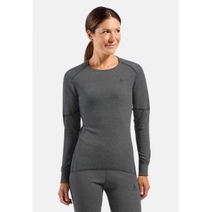 Odlo T-shirt technique &agrave; manches longues Active X-Warm pour femme, L, gris