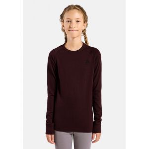 Odlo Sous-v&ecirc;tement technique en laine m&eacute;rinos 200 Natural pour enfant pour enfant, 116, bordeaux