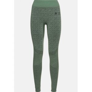Odlo Collant technique Slokar en Performance Wool Warm pour femme, XL, vert