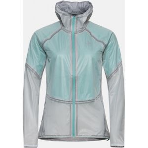 Odlo Veste chaude et imperm&eacute;able pour la course &agrave; pied Performance Knit Dual Dry pour femme, L, gris