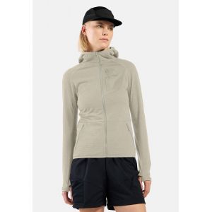 Odlo Pull &agrave; capuche zipp&eacute; Ascent pour femme, XS, beige