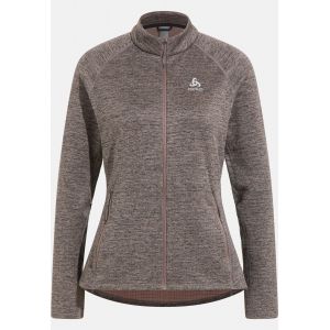 Odlo Polaire zipp&eacute;e Tencia pour femme, XS, marron