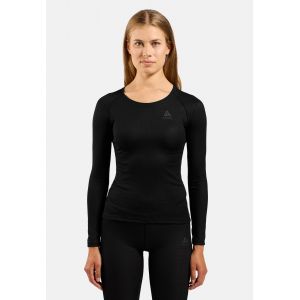 Odlo T-shirt &agrave; manches longues Active F-Dry Light pour femme, XS, noir