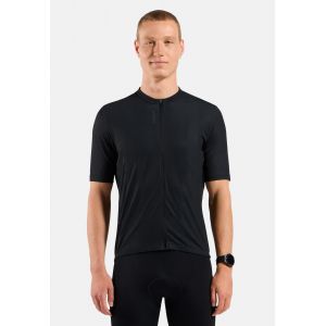 Odlo Maillot de cyclisme &agrave; zip int&eacute;gral Essentials pour homme, L, noir