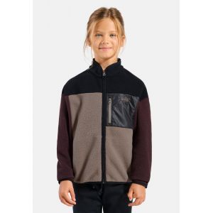 Odlo Pull color-block &agrave; zip int&eacute;gral Essentials pour enfant pour enfant, 152, bordeaux