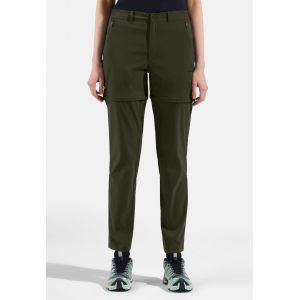 Odlo Pantalon de randonn&eacute;e l&eacute;ger et convertible Ascent pour femme, 34, vert