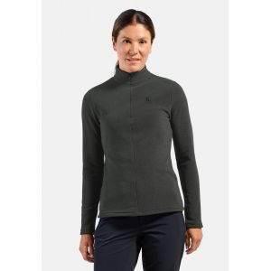 Odlo Pull technique &agrave; col &frac12; zipp&eacute; Roy pour femme, M, gris