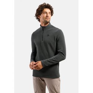 Odlo Pull technique &agrave; col &frac12; zipp&eacute; Roy pour homme, S, gris