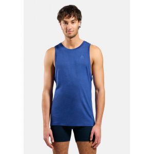 Odlo D&eacute;bardeur technique &agrave; col rond en laine m&eacute;rinos 160 Natural pour homme, S,