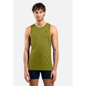 Odlo D&eacute;bardeur technique &agrave; col rond en laine m&eacute;rinos 160 Natural pour homme, XL,
