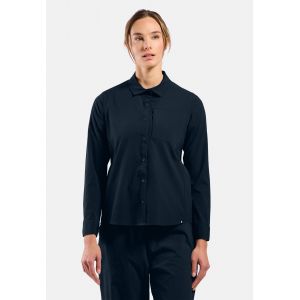 Odlo Chemise de randonn&eacute;e &agrave; manches longues Essentials pour femme, L, bleu marine
