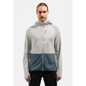 Odlo Pull à capuche zippé Ascent pour homme, S, beige