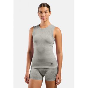 Odlo Base layer sans manches &agrave; motif effet pluie Performance Light pour femme, L, beige