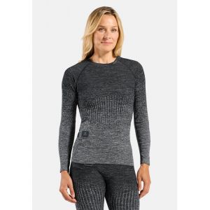 Odlo Haut technique I-Thermic X-Warm 2.0 + batterie rechargeable pour femme, M, gris