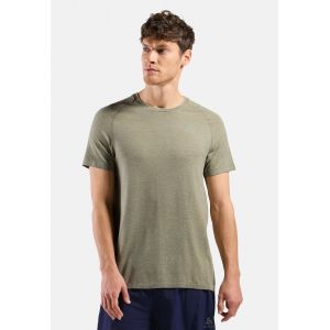 Odlo T-shirt de running sans coutures Essentials pour homme, XXL, vert