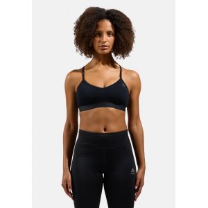 Odlo Brassi&egrave;re de sport douce en laine m&eacute;rinos pour femme, L, noir