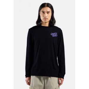 Odlo T-shirt &agrave; manches longues en laine m&eacute;rinos 160 Ascent TMOT pour homme, XXL, noir