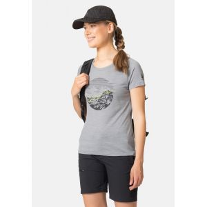 Odlo T-shirt Ascent Performance Wool Light Sunrise pour femme, M, gris