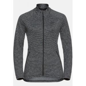Odlo Pull Sesvenna à fermeture zippée pour femme, S, gris