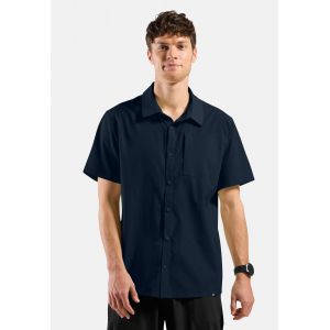 Odlo Chemise de randonn&eacute;e &agrave; manches courtes Essentials pour homme, XL, blau