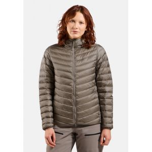Odlo Veste &agrave; capuche compacte en duvet X-Alp pour femme, M, beige