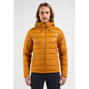 Odlo Veste &agrave; capuche avec isolation en duvet recycl&eacute; Severin N-Thermic pour homme, L, orange