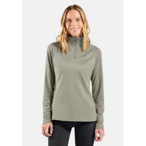 Odlo Pull &frac12; zip Essentials Ceramiwarm pour femme, XS, vert