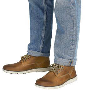 chaussures de villes homme jfwtubar leather honey