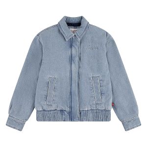 veste en jean fille retro denim trucker