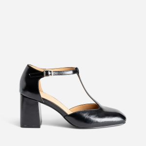 Babies salom&eacute; noire finition glac&eacute;e &agrave; talon