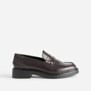 Mocassin TEXTO bordeaux semelle &eacute;paisse